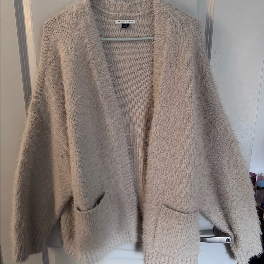 American Eagle Outfitters Women's Beige Cardigan